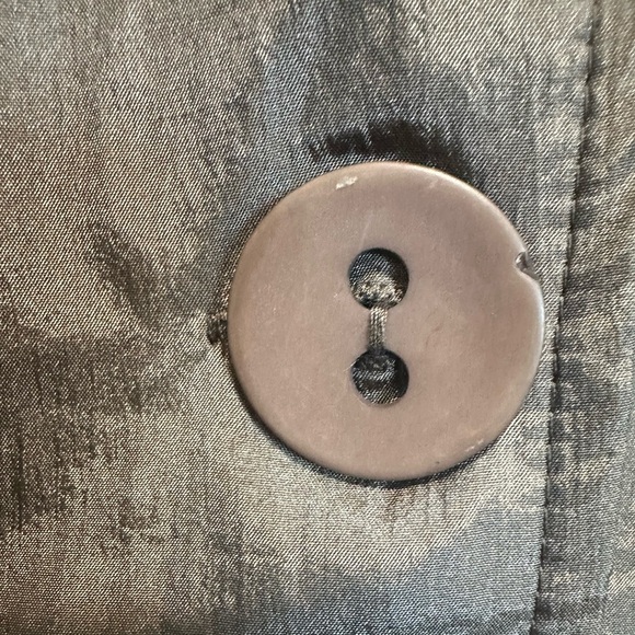Earth Tone Cotton Blend Trench Coat with Relaxed Fit - Picture 9 of 14